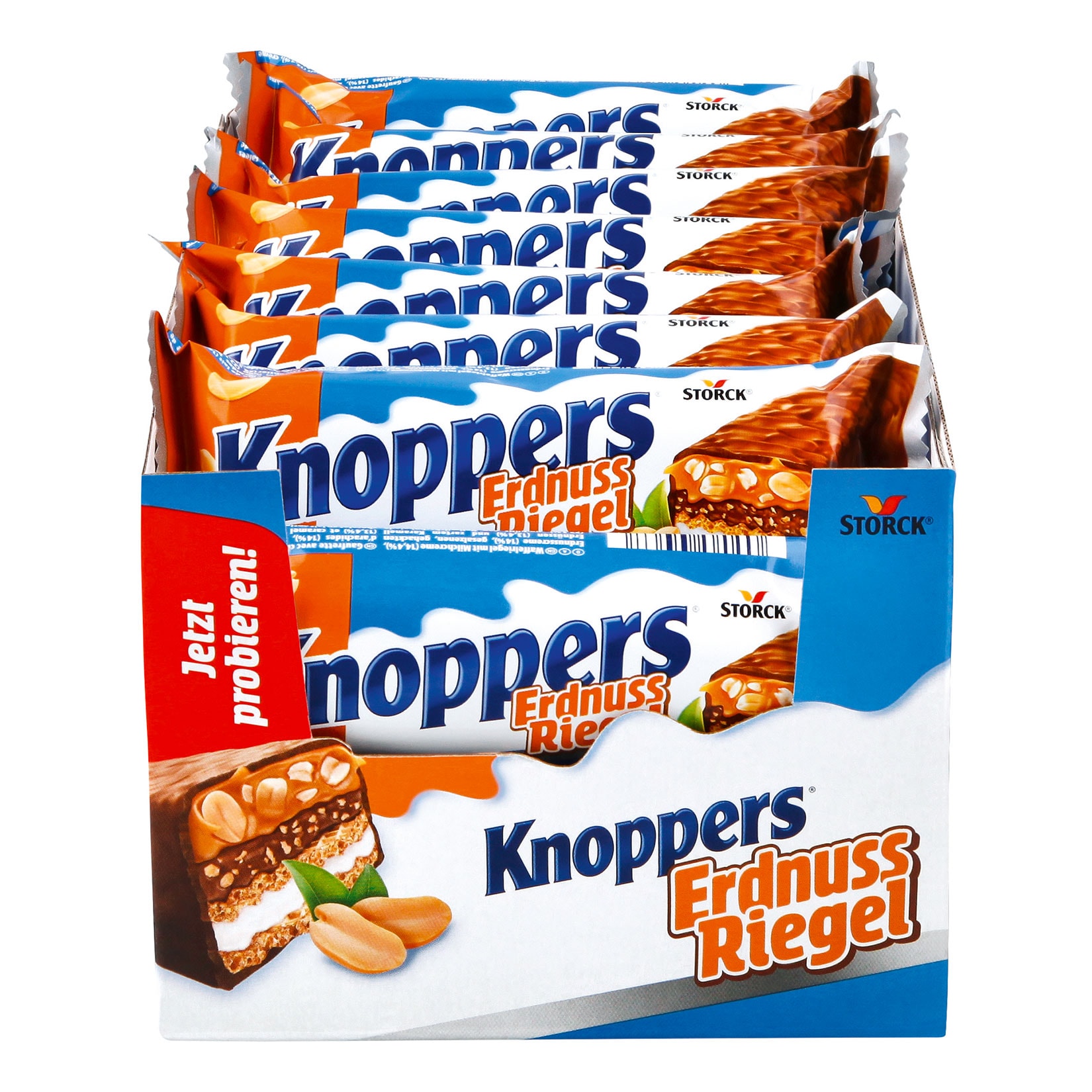 Knoppers Nussriegel Erdnuss 40 g, 24er Pack - Bild 1