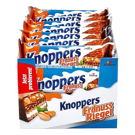 Knoppers Nussriegel Erdnuss 40 g, 24er Pack - Bild 1