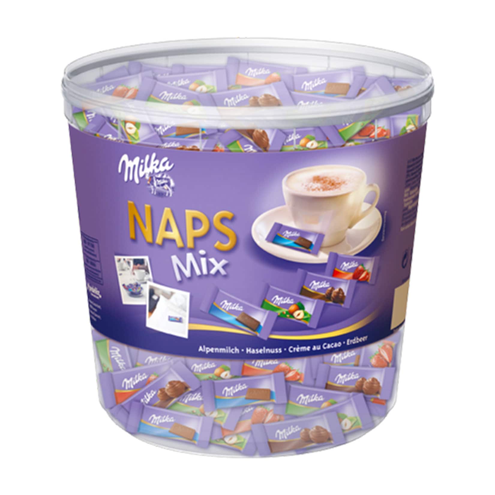 Milka Minischokolade Naps Mix, 1kg - Bild 1