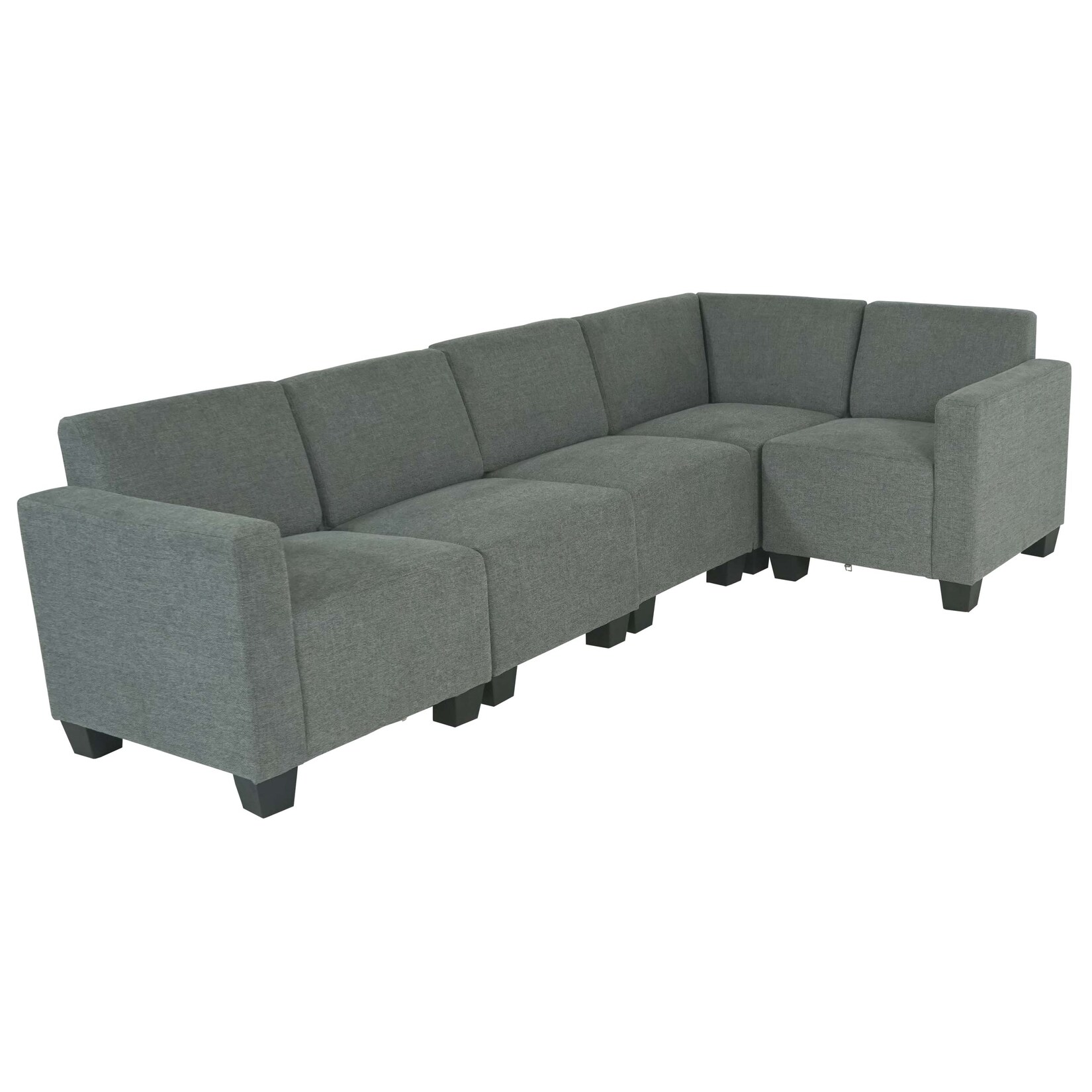 Modular Sofa-System Couch-Garnitur Moncalieri 5, Stoff/Textil ~ grau | 04057651498225