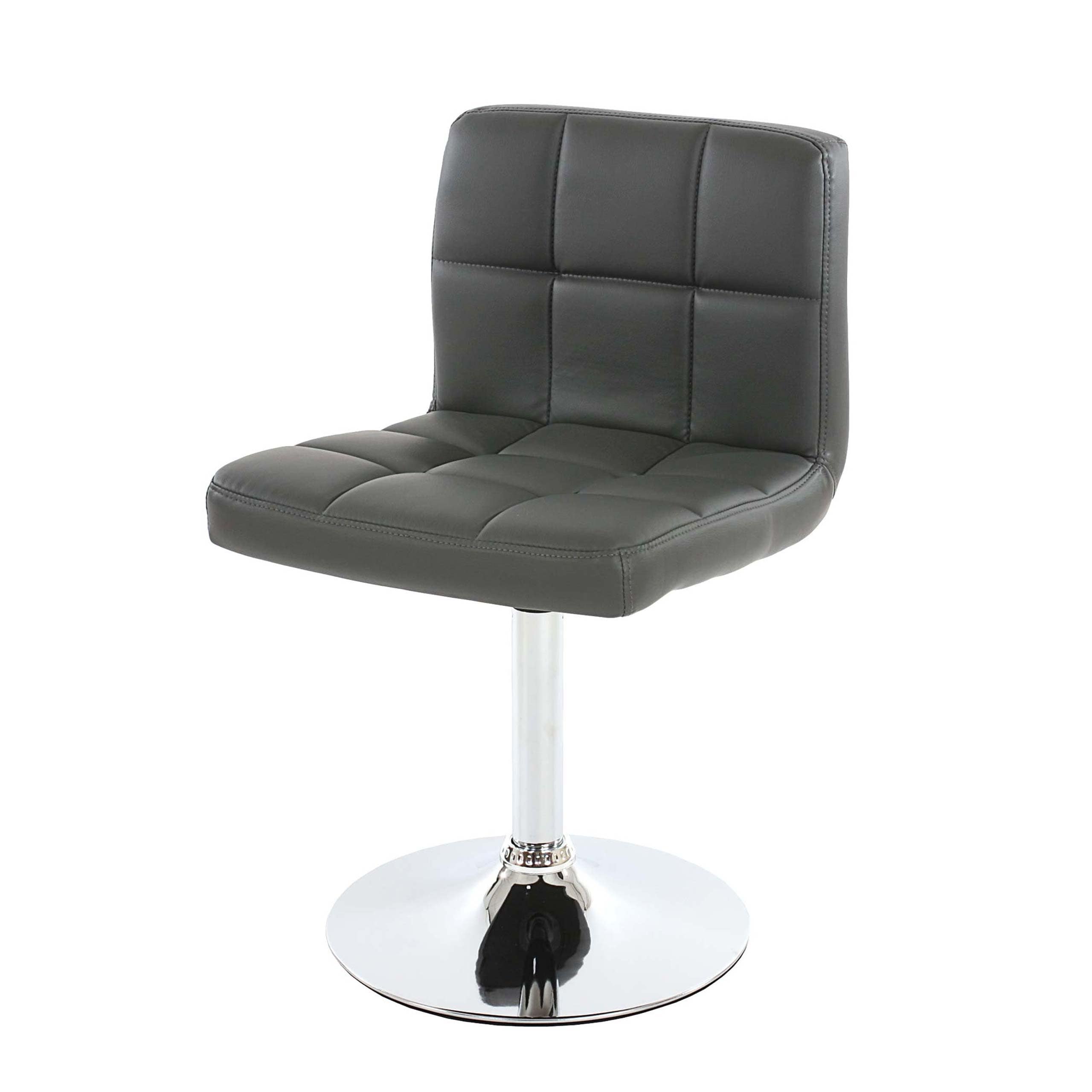 Esszimmerstuhl Cadiz, K&uuml;chenstuhl Stuhl, drehbar MVG-zertifiziert ~ Kunstleder grau, Chromfu&szlig; - Bild 1