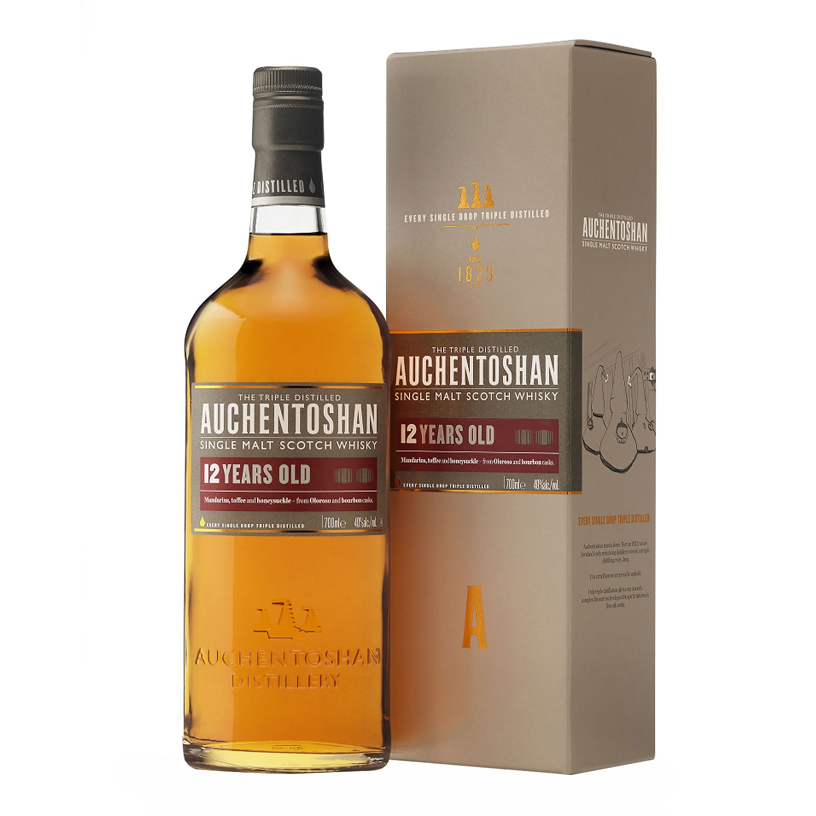 Auchentoshan 12 Jahre Single Malt Whisky 40,0 % vol 0,7 Liter - Bild 1