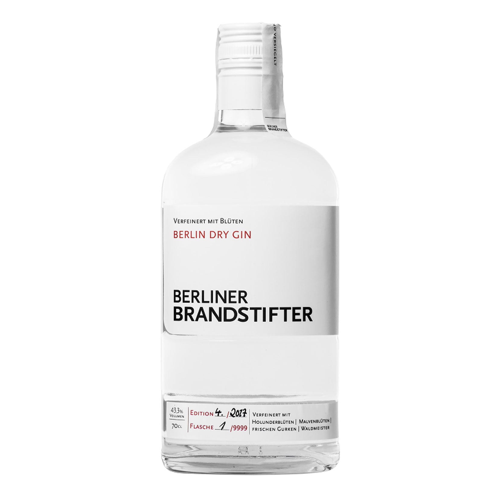 Berliner Brandstifter Dry Gin 43,3 % vol 0,7 Liter - Bild 1