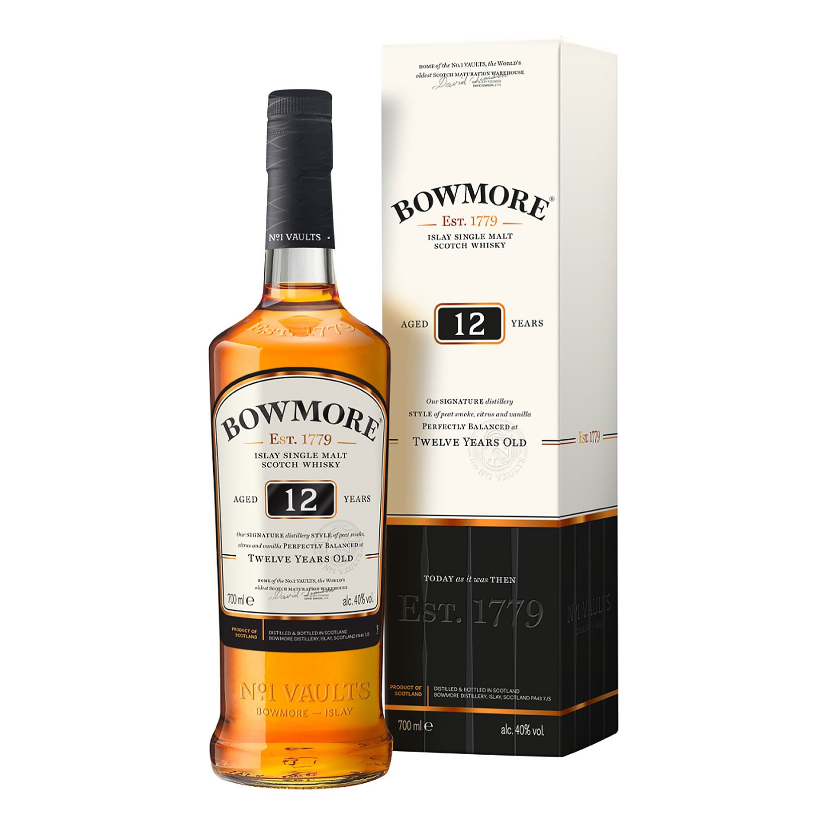 Bowmore 12 Jahre Single Malt Scotch Whisky 40,0 % vol 0,7 Liter