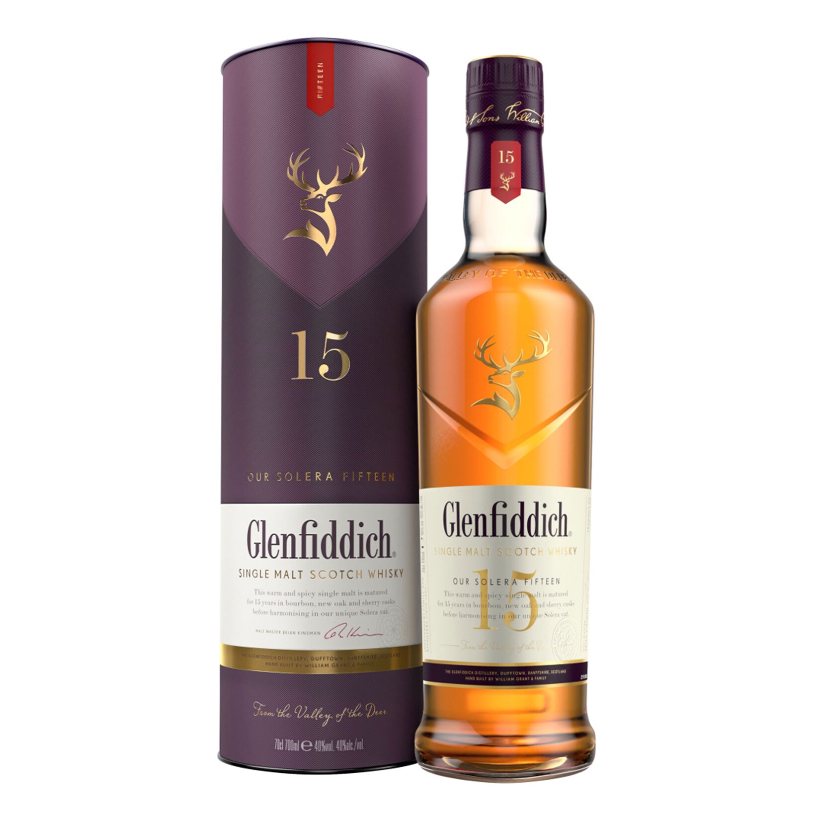 Glenfiddich 15 Jahre Solera Single Malt Scotch Whisky 40,0 % vol 0,7 Liter - Bild 1