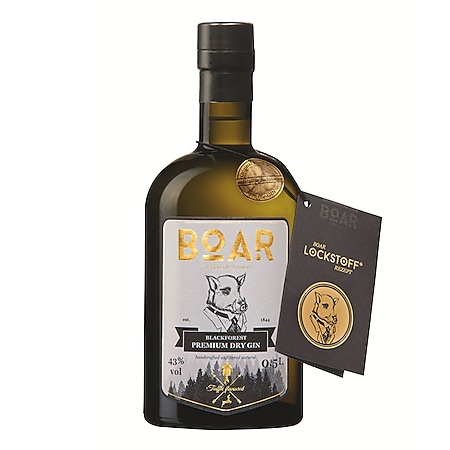 Boar Blackforrest Premium Dry Gin 43,0 % vol 0,5 Liter - Bild 1