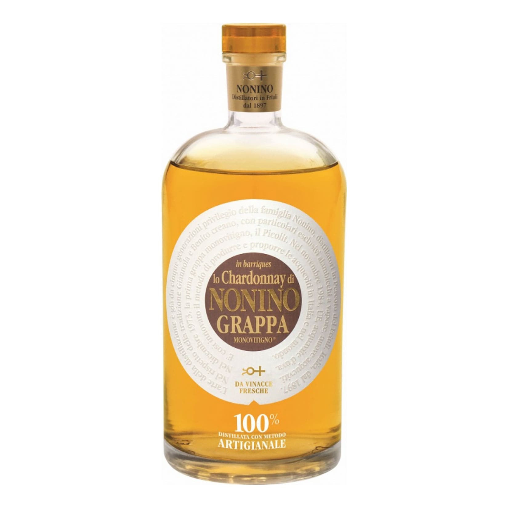 Nonino Grappa Lo Chardonnay 41,0 % vol 0,7 Liter - Bild 1