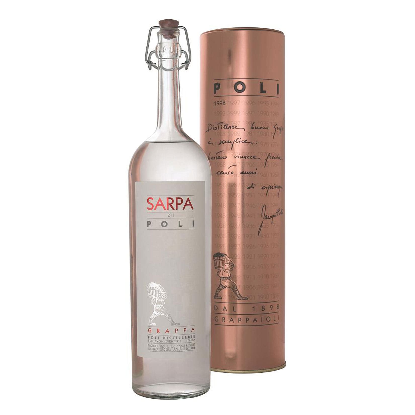 Poli Sarpa Grappa 40,0 % vol 0,7 Liter - Bild 1