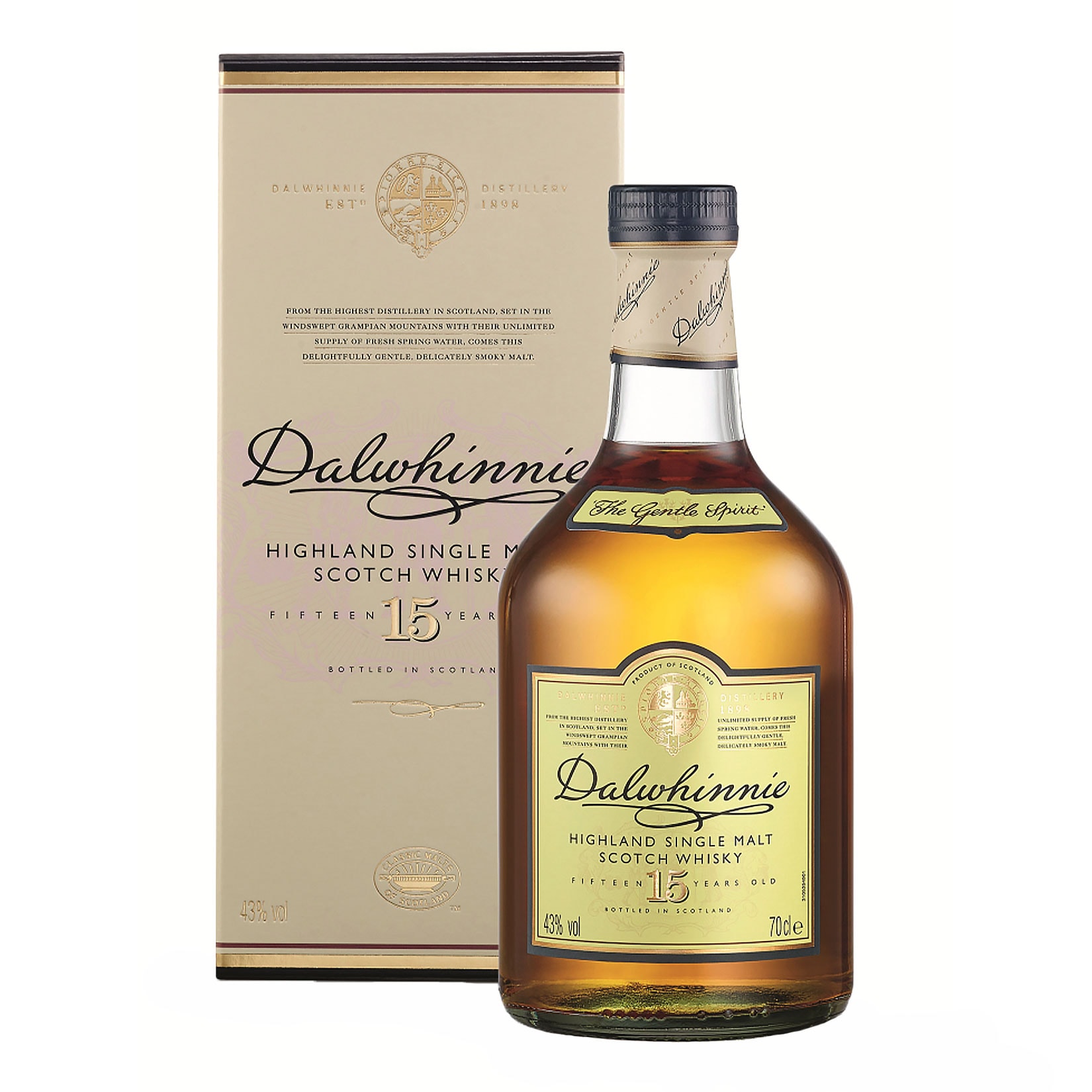 Dalwhinnie 15 Jahre Whisky 43,0 % vol 0,7 Liter - Bild 1