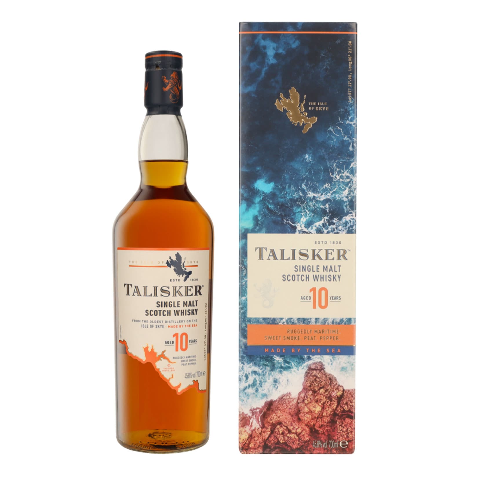 Talisker 10 Jahre Single Malt Scotch Whisky 45,8 % vol 0,7 Liter - Bild 1
