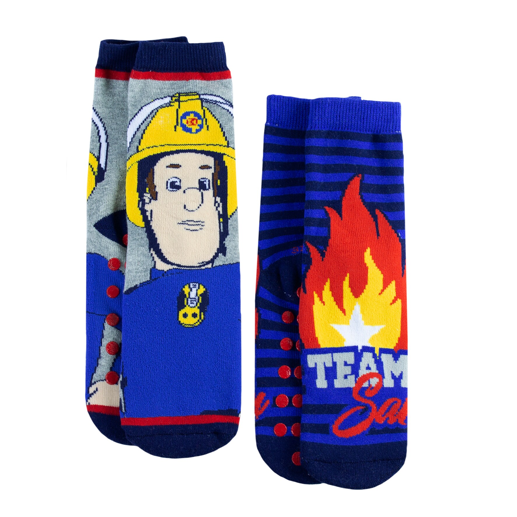 Kinder Lizenz ABS Socken 2er - Fireman Sam - Gr. 27/30 - versch. Lizenzen & Gr&ouml;&szlig;en - Bild 1