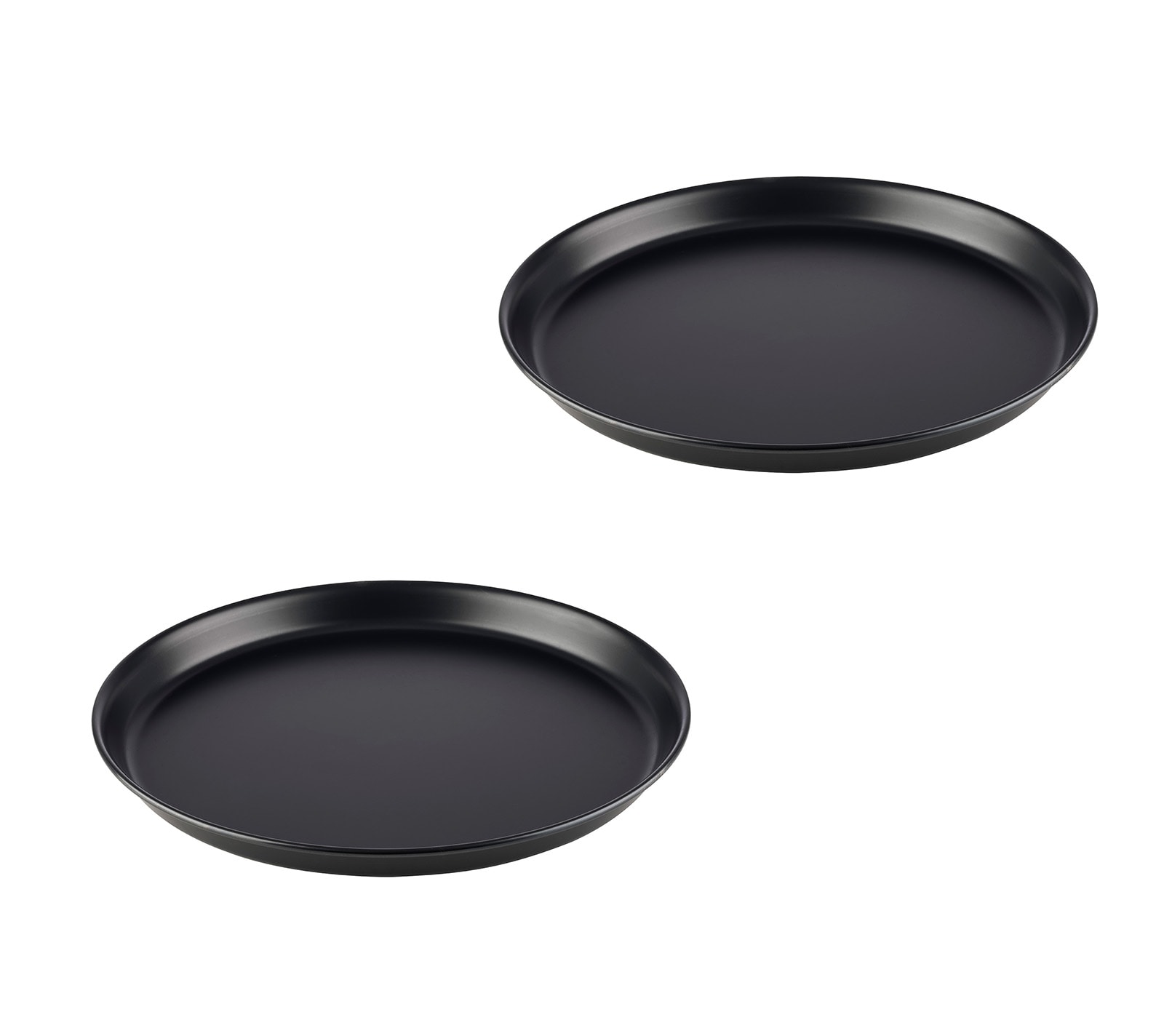 APS Pizzaform rund &Oslash; 30/28,3 x 2,5 cm (2er-Set) - Pizzablech aus Blaublech, nicht beschichtet, lange Lebensdauer, zum professionellen Pizzabacken - Bild 1