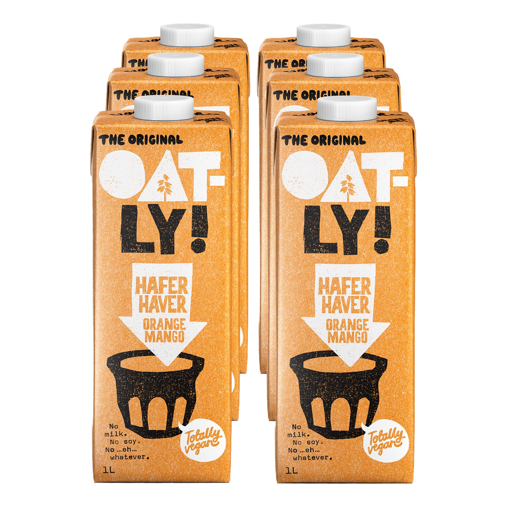 Oatly Haferdrink Orange-Mango 1 Liter, 6er Pack - Bild 1