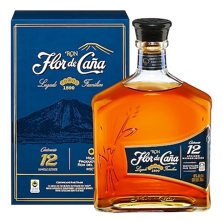 Flor De Cana Rum 12 Jahre 40 % vol 0,7 Liter - Bild 1
