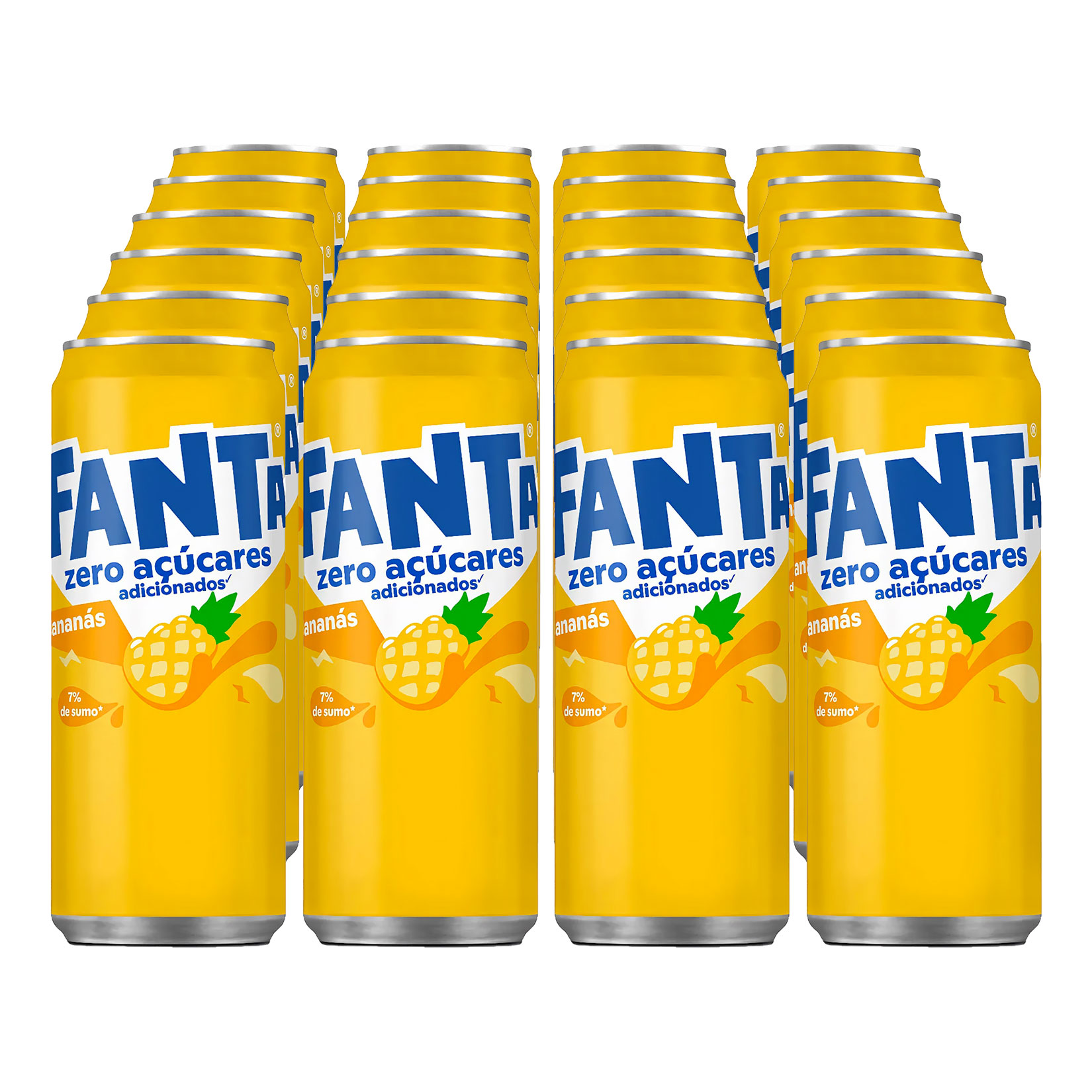 Fanta Ananas Zero 0,33 Liter Dose, 24er Pack - Bild 1