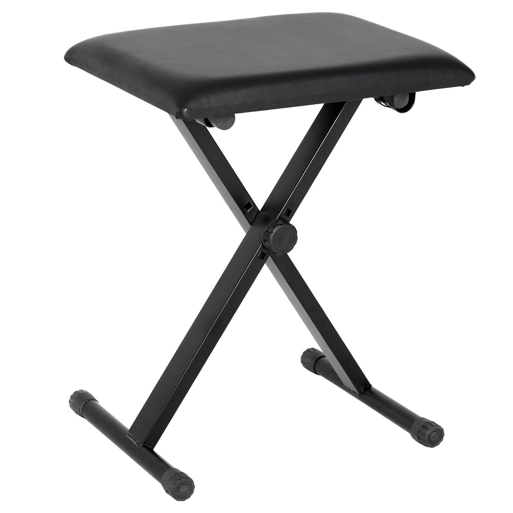 HOMCOM Klavierhocker Metall, Kunstleder, Schaumstoff | 04251774917988