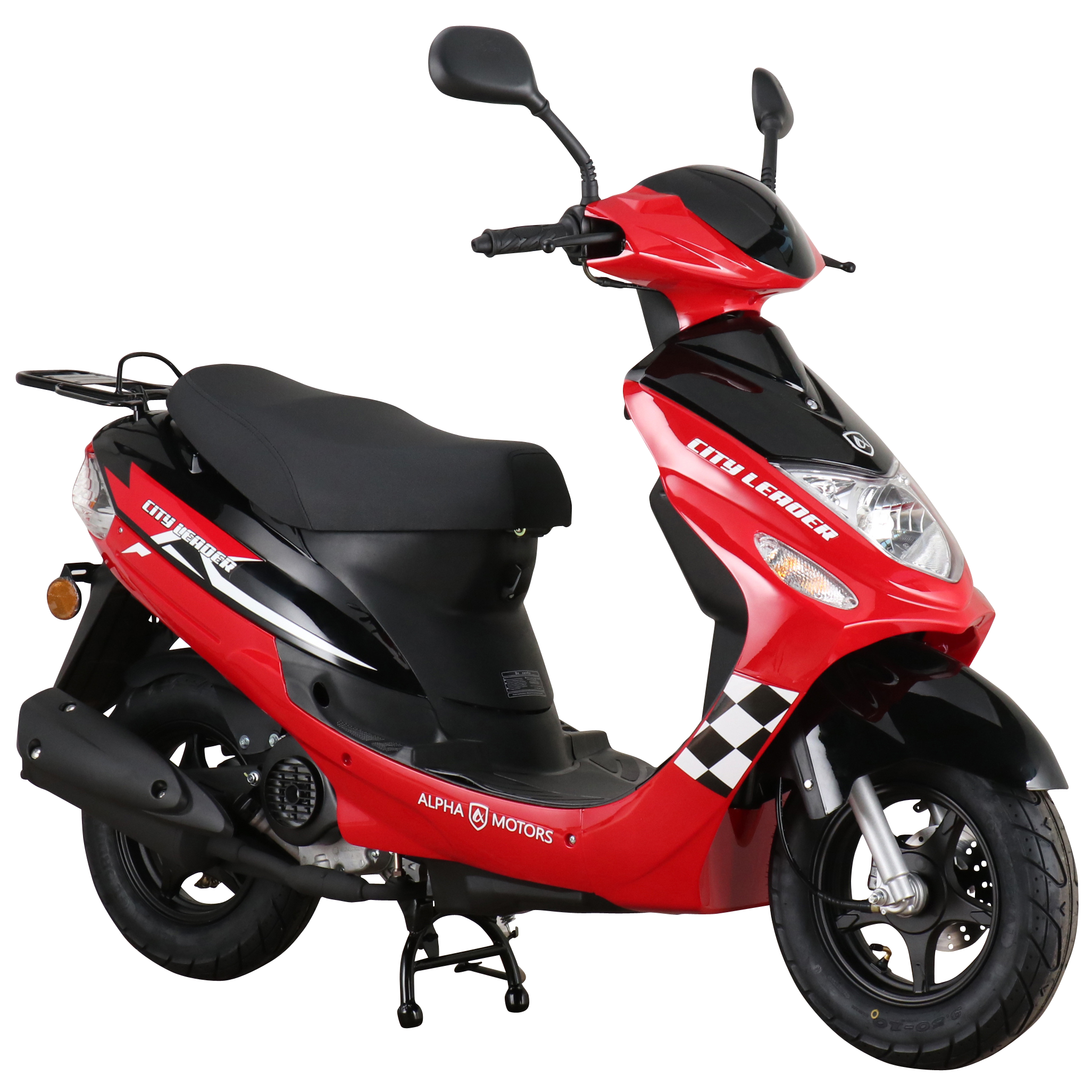 Alpha Motors Motorroller CityLeader 50 ccm 45 kmh EURO 5 rot - Bild 1