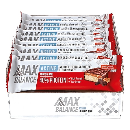 Maxbalance 40% Active Proteienriegel Schoko-Erdnussbutter 50 g, 15er Pack - Bild 1