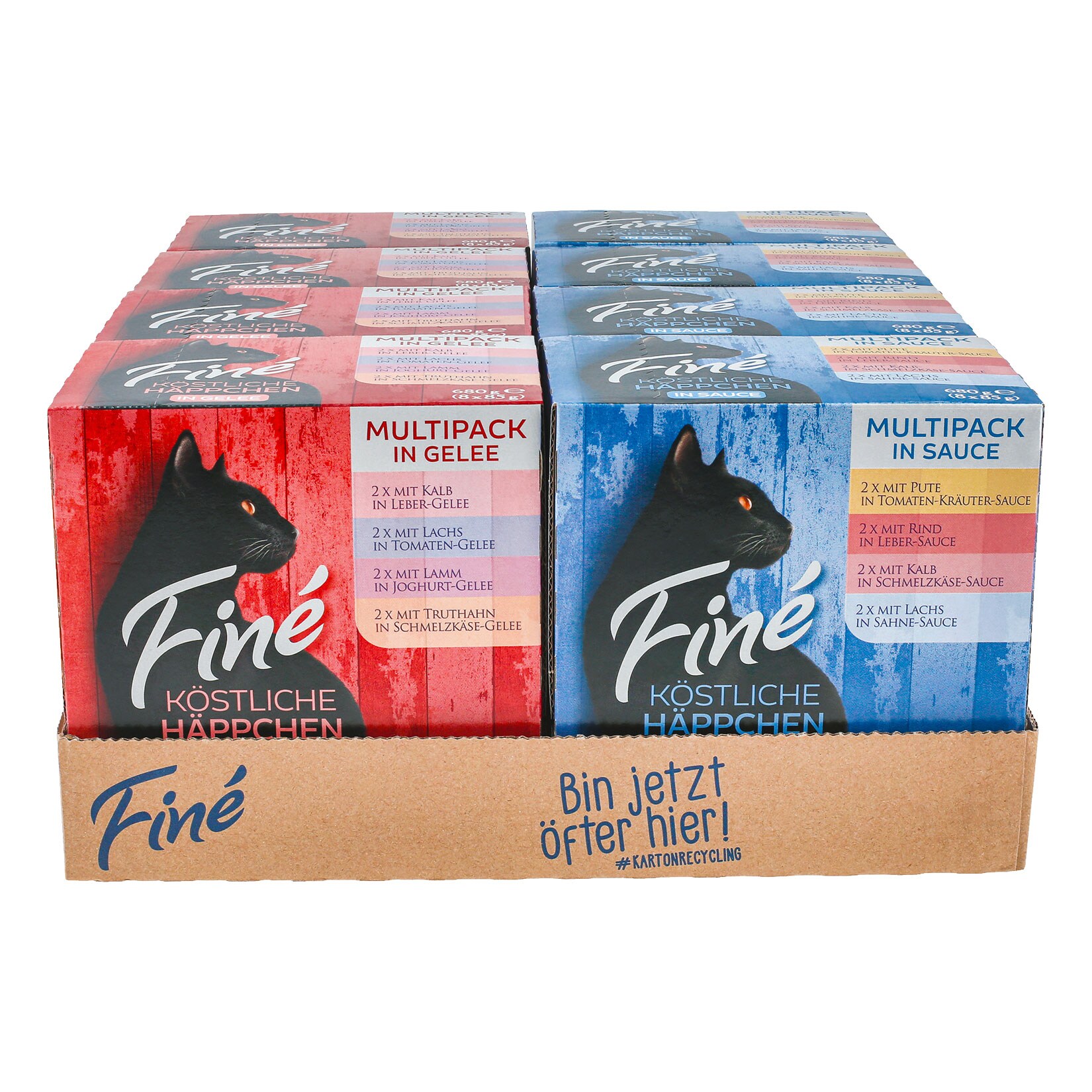 Fin&eacute; K&ouml;stliche H&auml;ppchen verschiedene Sorten 680g, 8er Pack - Bild 1