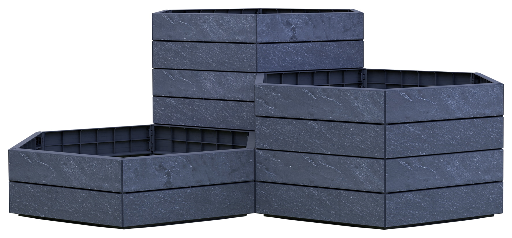 ERGO VARIO 1 Hochbeet - Stone, inkl. FLORA - Bild 1