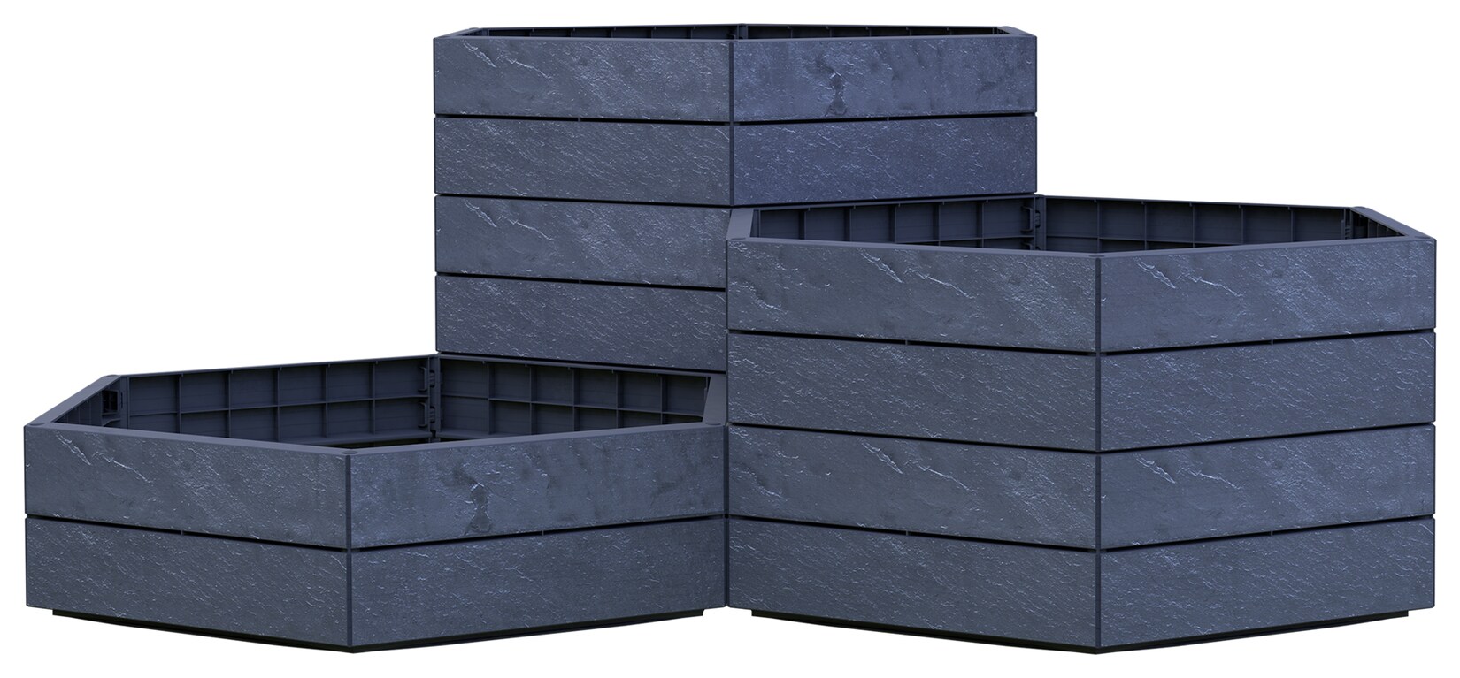 ERGO VARIO 1 Hochbeet - Stone, inkl. FLORA