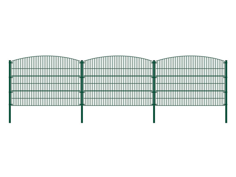 HOME DELUXE Doppelstabmattenzaun gr&uuml;n BERG versch. Ausf&uuml;hrungen - Bild 1