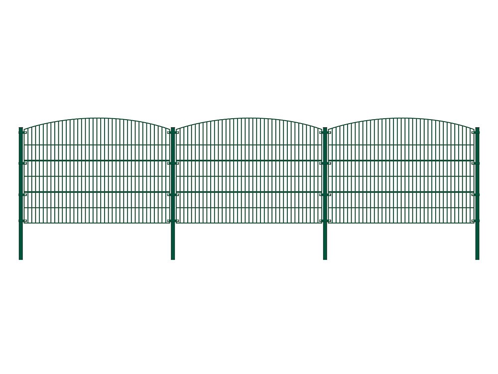 HOME DELUXE Doppelstabmattenzaun grün BERG versch. Ausführungen | 04058166156648