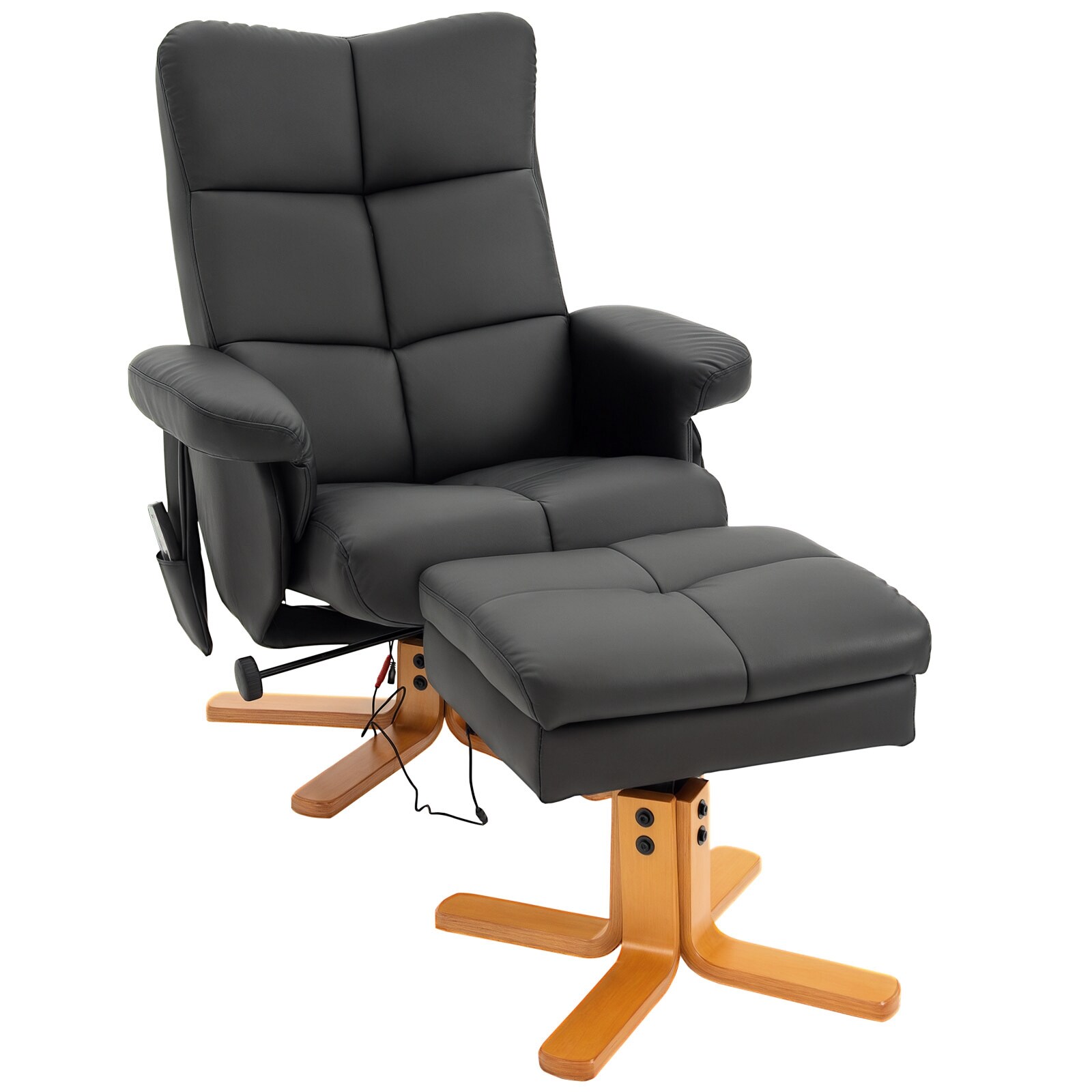 HOMCOM Massagestuhl Kunstleder, Schaumstoff - Bild 1