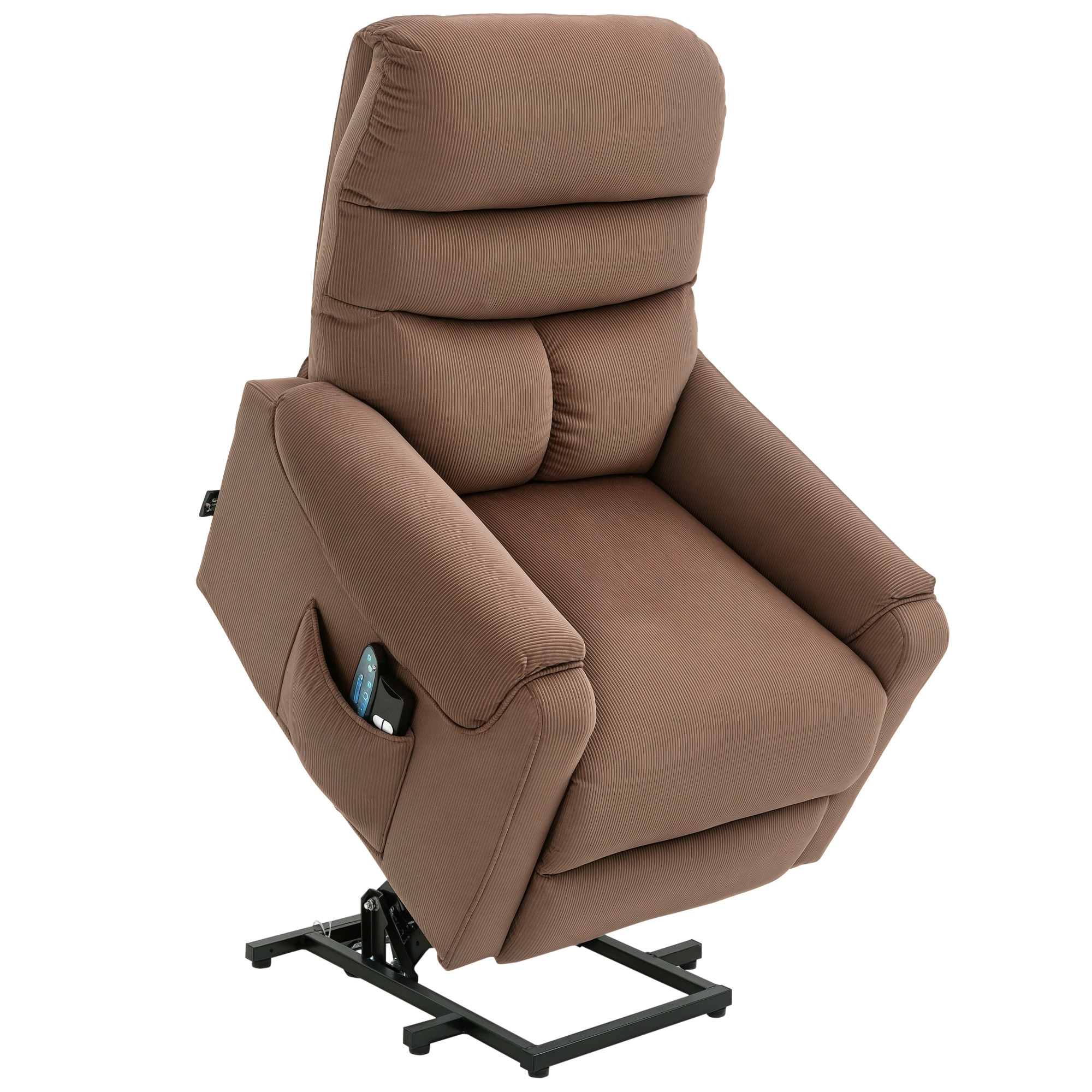 HOMCOM Aufstehsessel Polyester-Gewebe, Metall - Bild 1