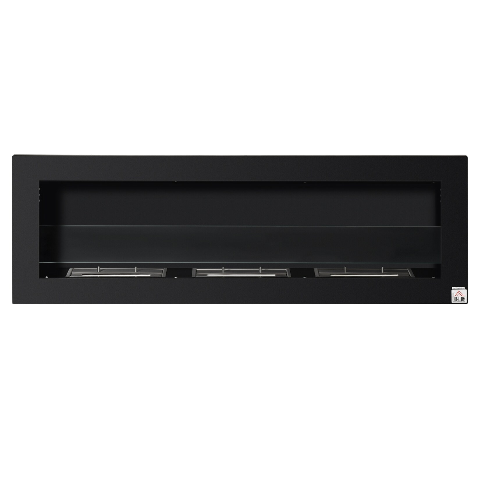 HOMCOM Alkohol-Kamin Stahl, gehärtetes Glas | 04251774921664