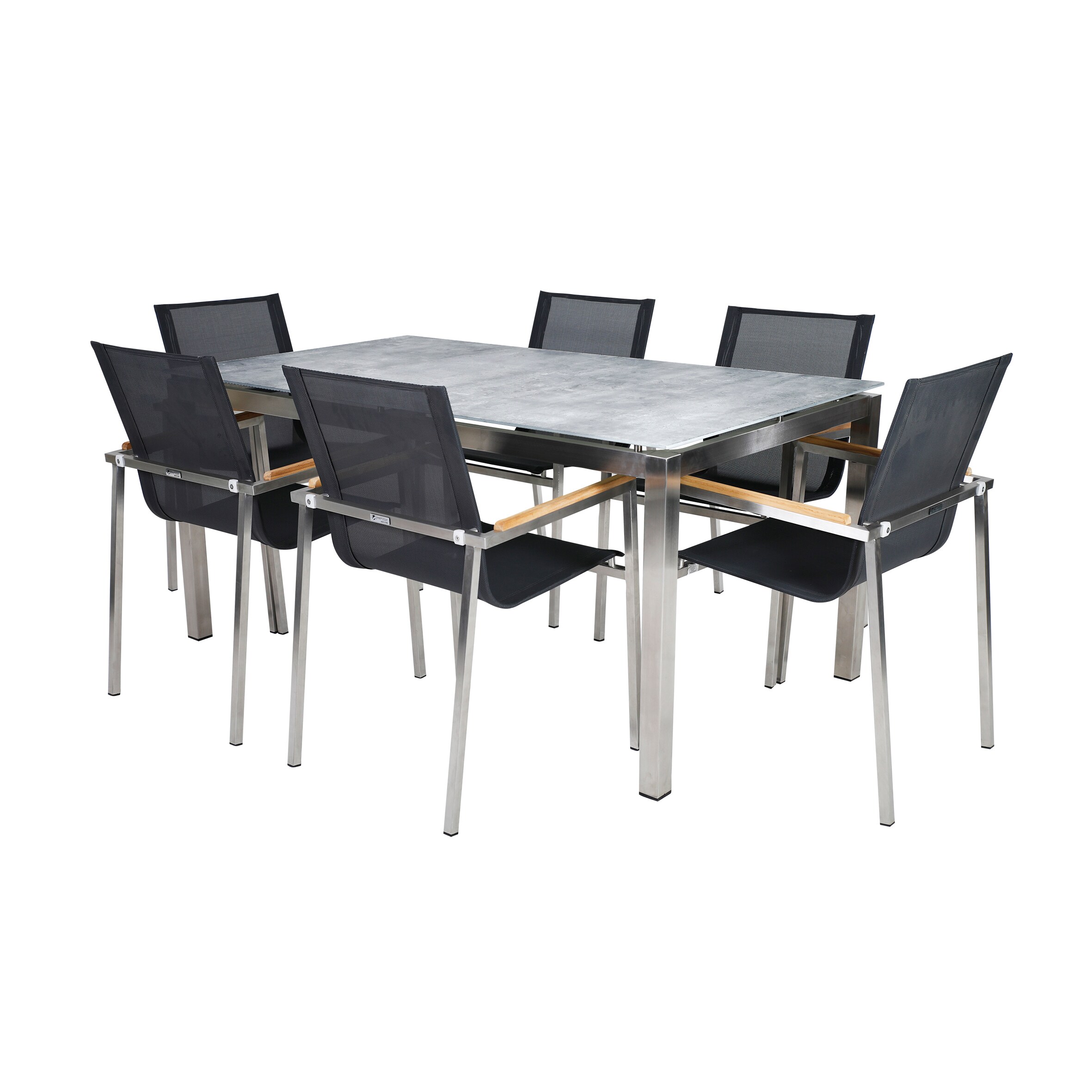 Greemotion Edelstahl Dining Set Sydney 7-teilig - Bild 1