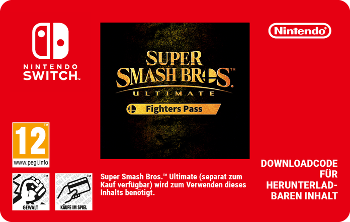 Super Smash Bros™ Ultimate: Fighters Pass 24.99EUR eGift | 02100000844685