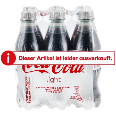 Coca-Cola Light 0,33 Liter, 6er Pack online bei Netto