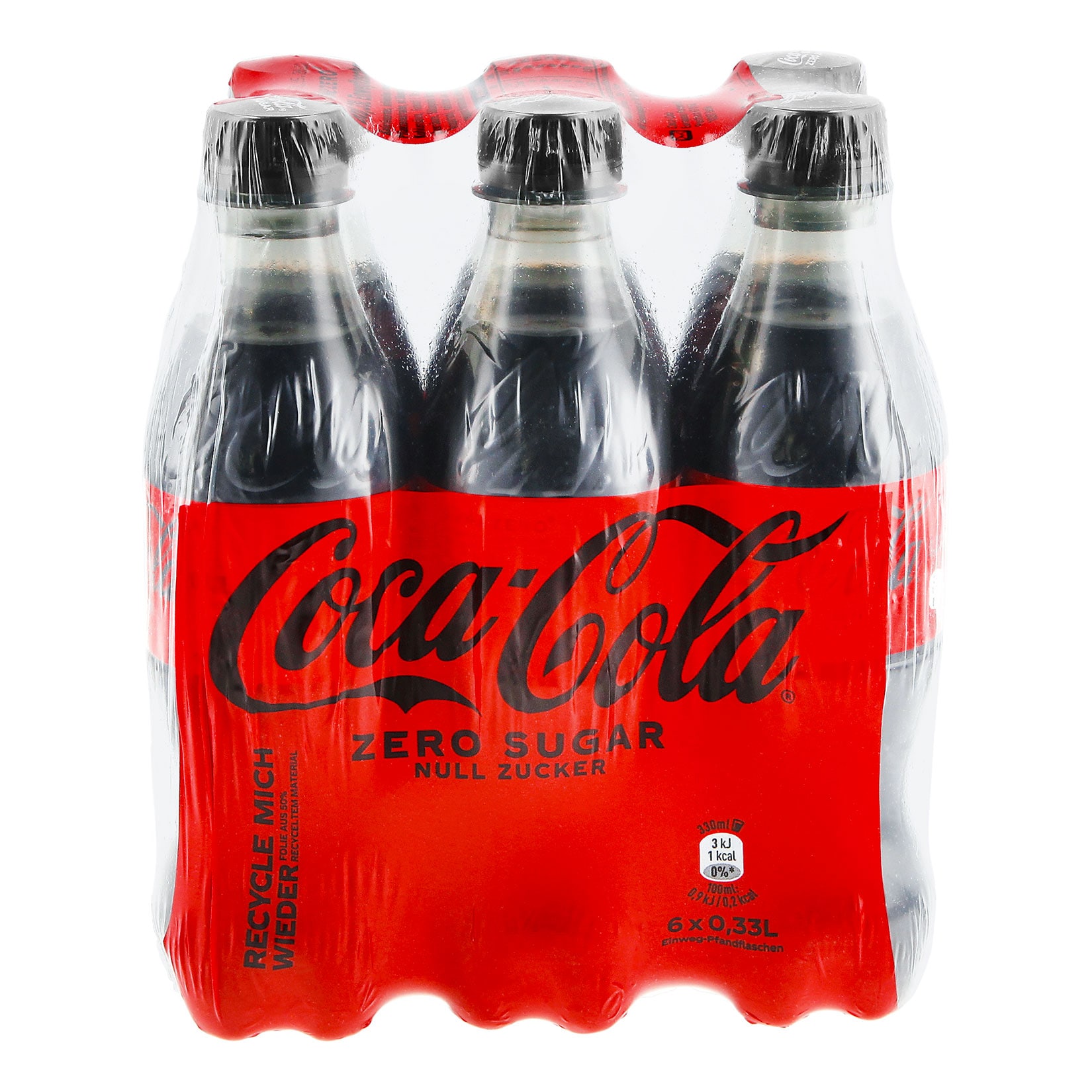 Coca-Cola Zero 0,33 Liter, 6er Pack - Bild 1