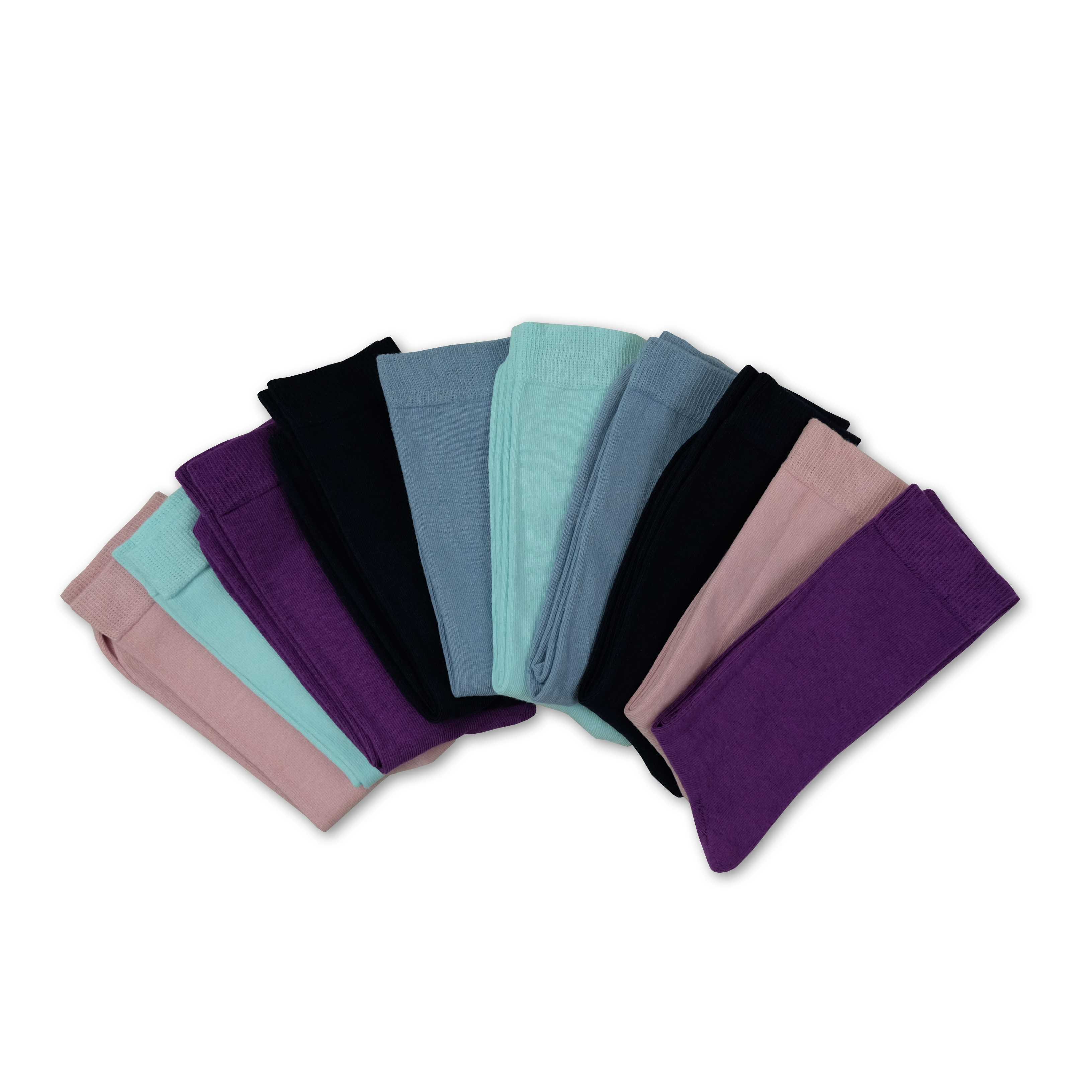 Damen und Herren Socken 10er Pack, uni - 35/38 Damen mix - versch. Varianten - Bild 1