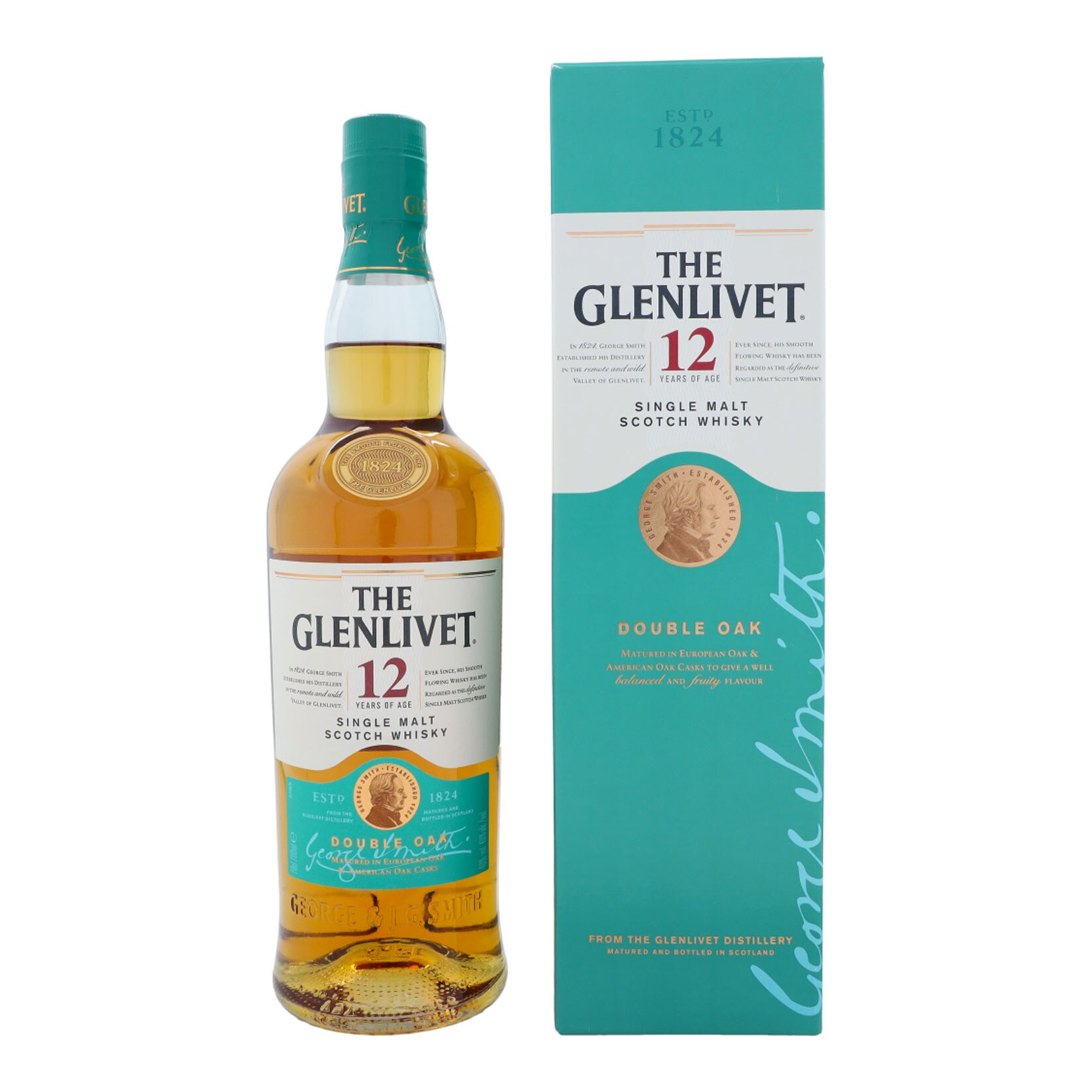 The Glenlivet 12 Jahre Double Oak Whisky 40,0 % vol 0,7 Liter - Bild 1