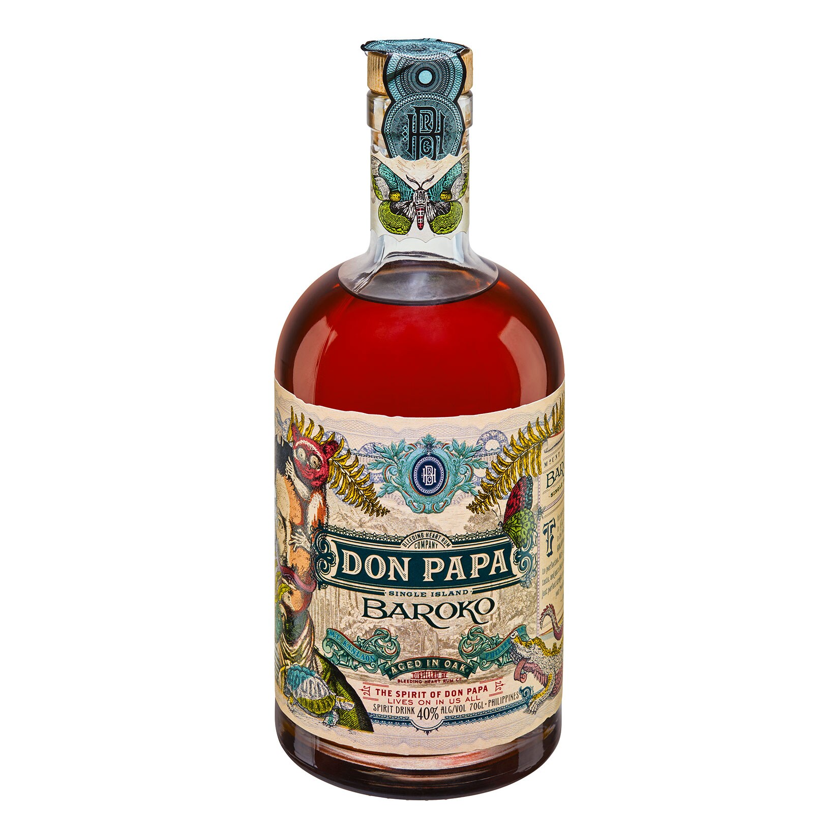 Don Papa Baroko Rum 40,0 % vol 0,7 Liter