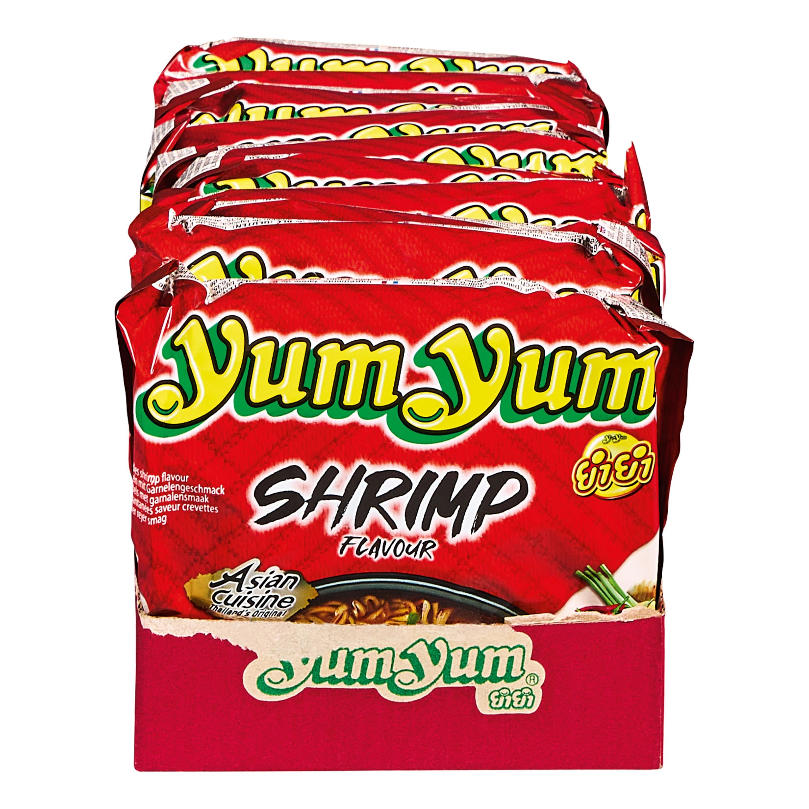 Yum Yum  Instantnudeln Shrimp 60 g, 10er Pack - Bild 1