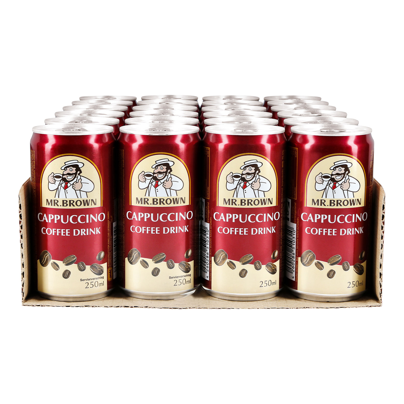 Mr. Brown Cappuccino 0,25 Liter Dose, 24er Pack - Bild 1