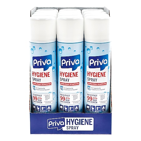 Priva Hygiene Spray Aerosol 400 ml , 12er Pack - Bild 1