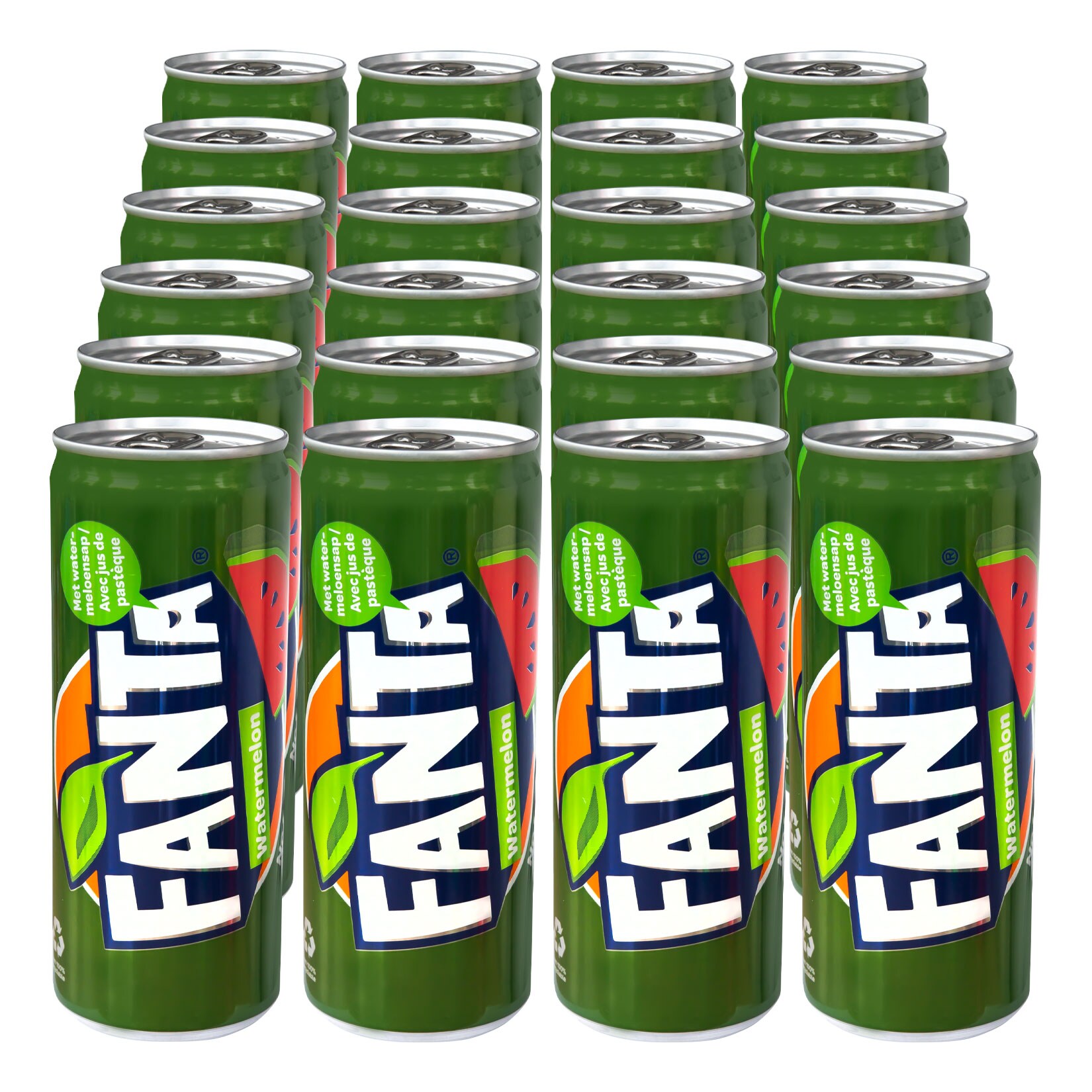 Fanta Watermelon No Sugar 0,25 Liter Dose, 24er Pack - Bild 1