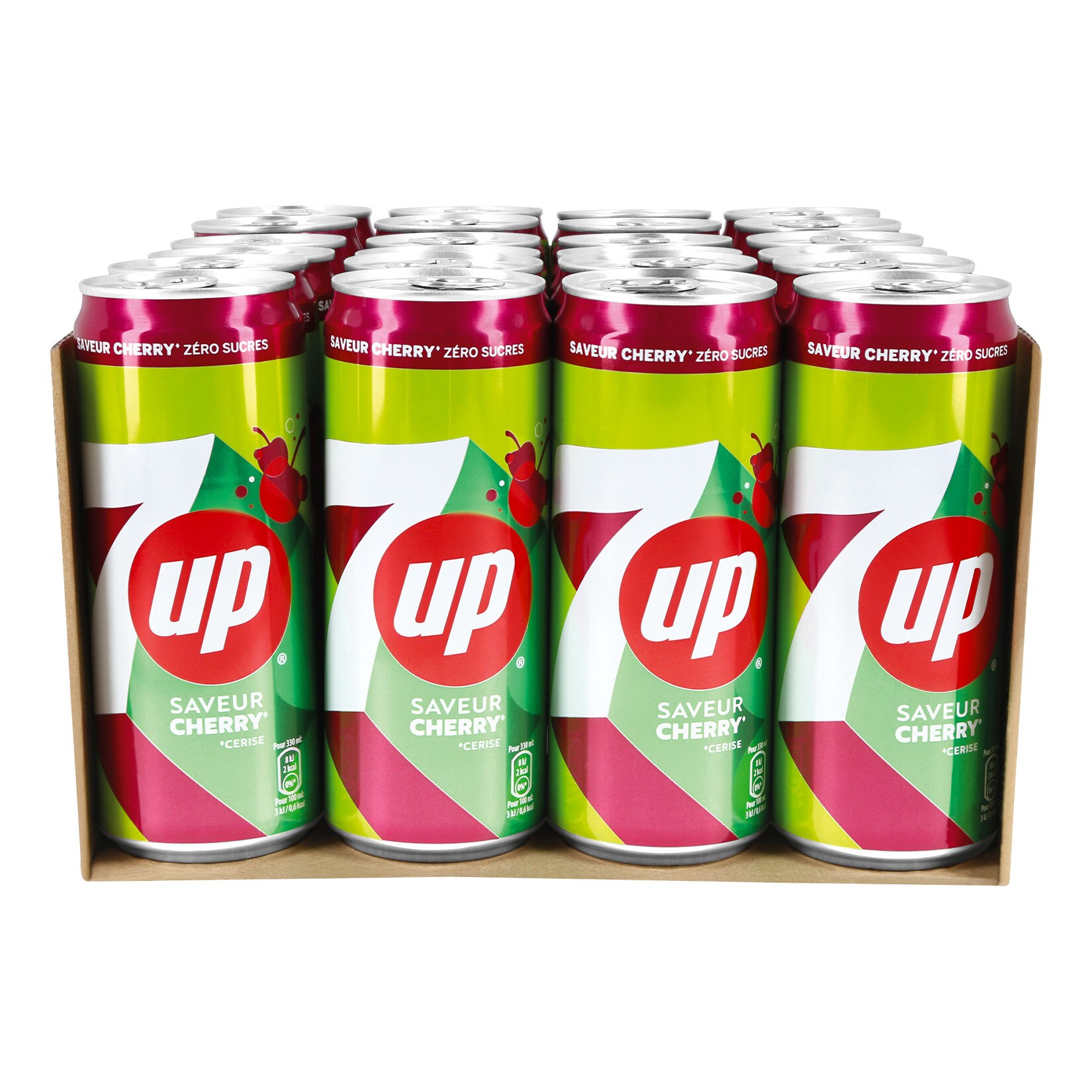 Seven Up Cherry 0,33 Liter, 24er Pack | 03502110112910