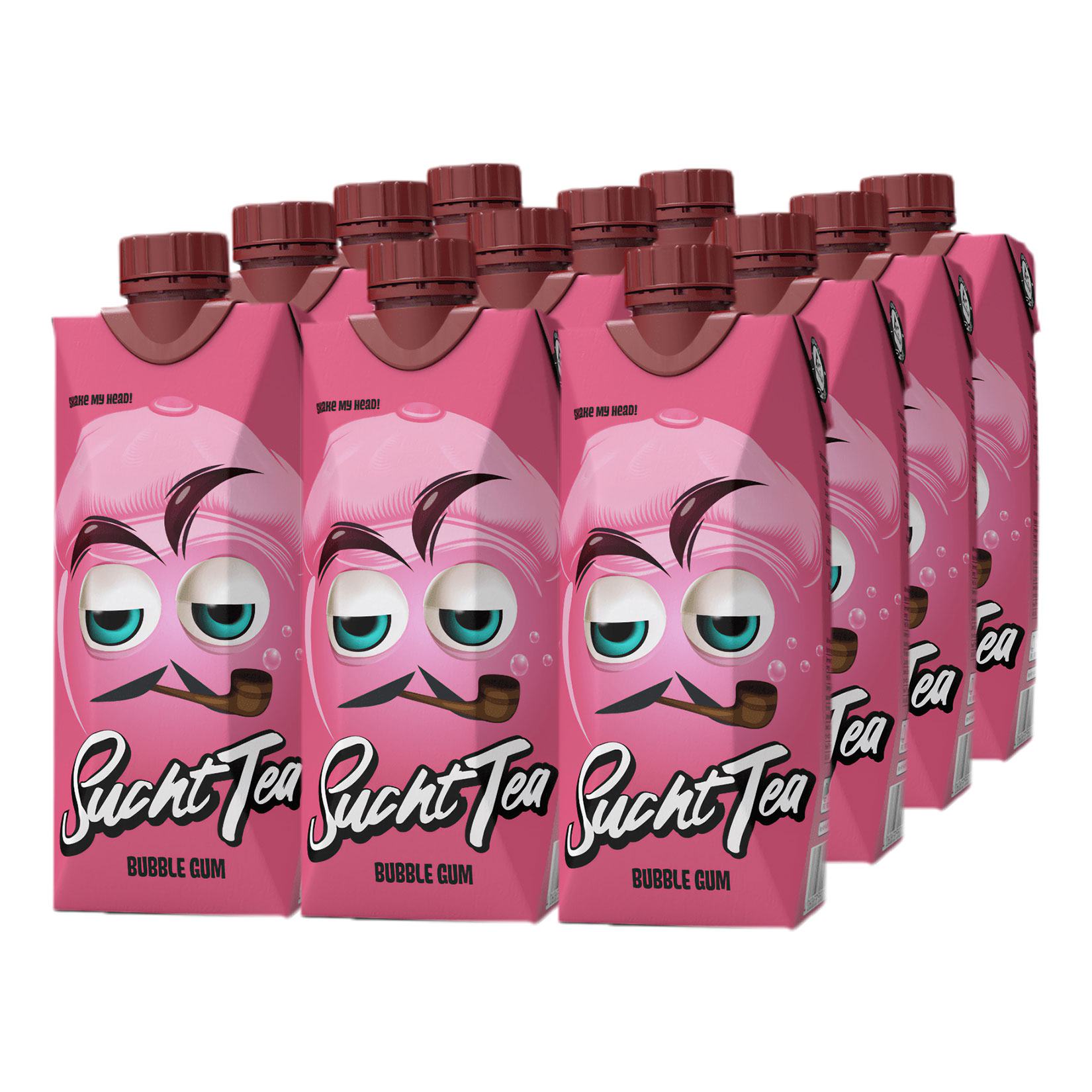 Suchttea Eistee Kaugummi 0,5 Liter, 12er Pack - Bild 1