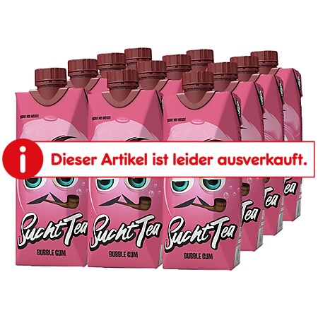 Suchttea Eistee Kaugummi 0,5 Liter, 12er Pack - Bild 1