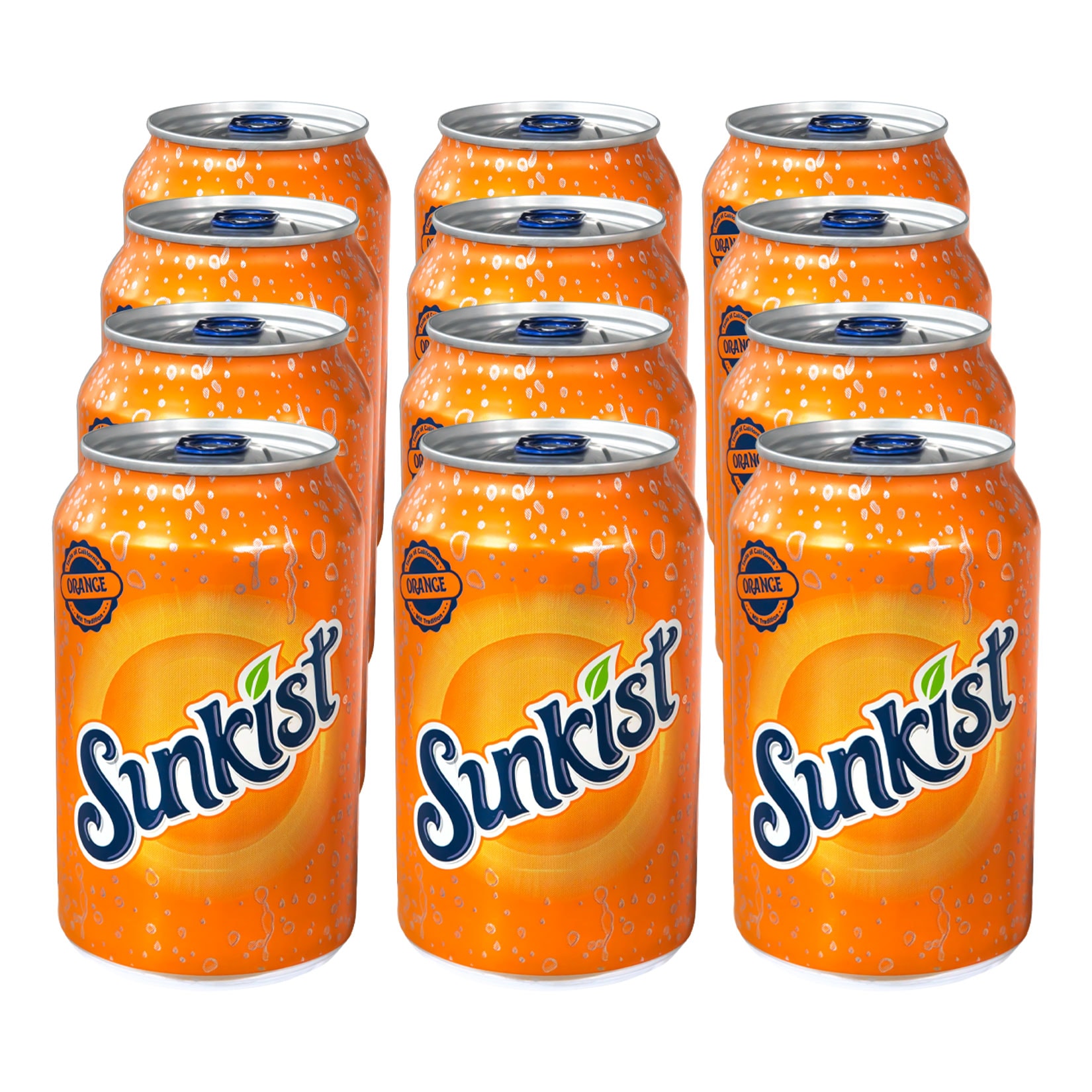 Sunkist Orange Limonade 0,33 Liter Dose, 12er Pack - Bild 1