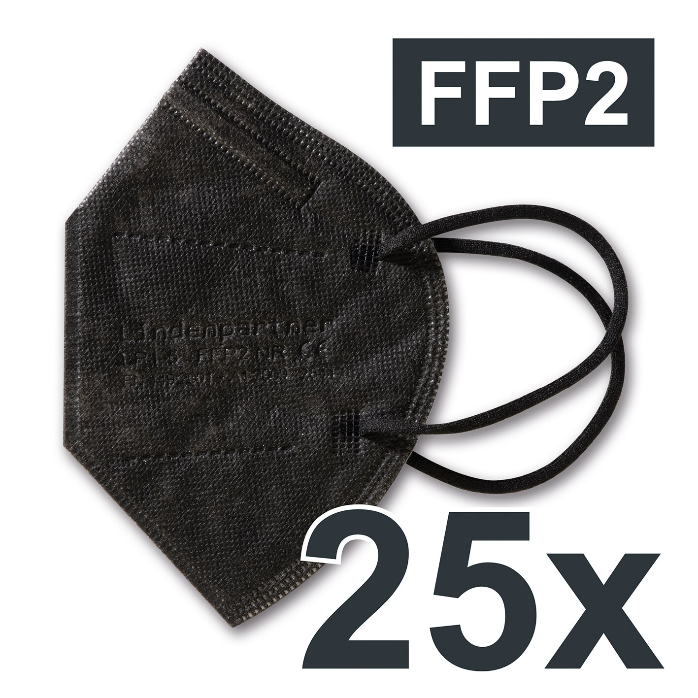 Atemschutzmaske FFP2 25er-Set Unisize Schwarz Online Kaufen Bei Netto