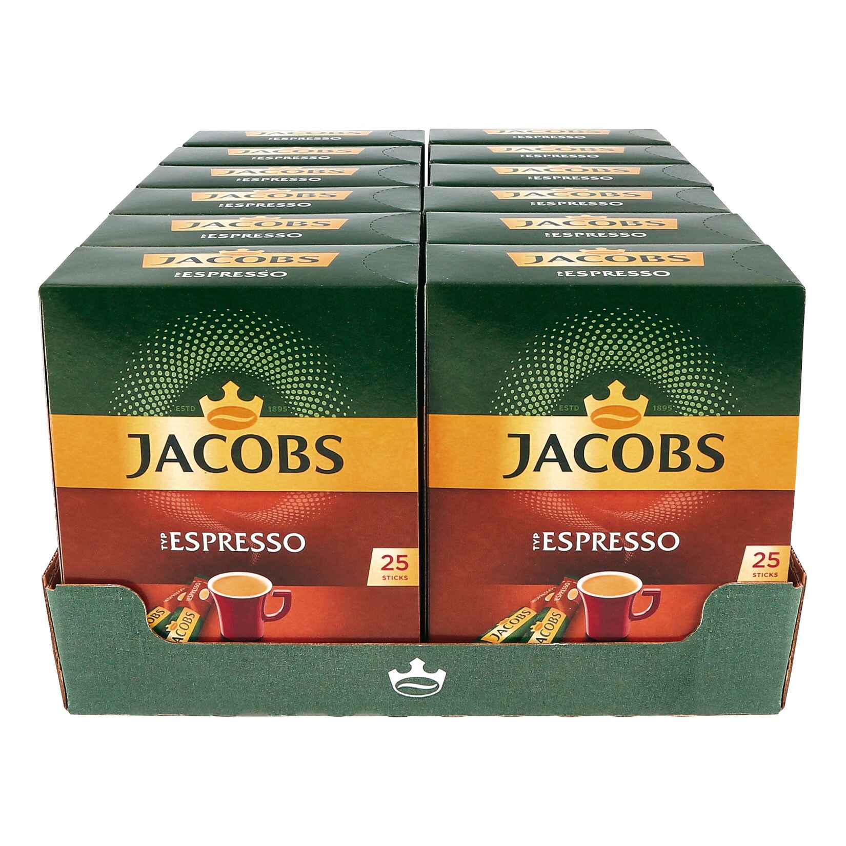 Jacobs Kaffeesticks Espresso 45 g, 12er Pack - Bild 1