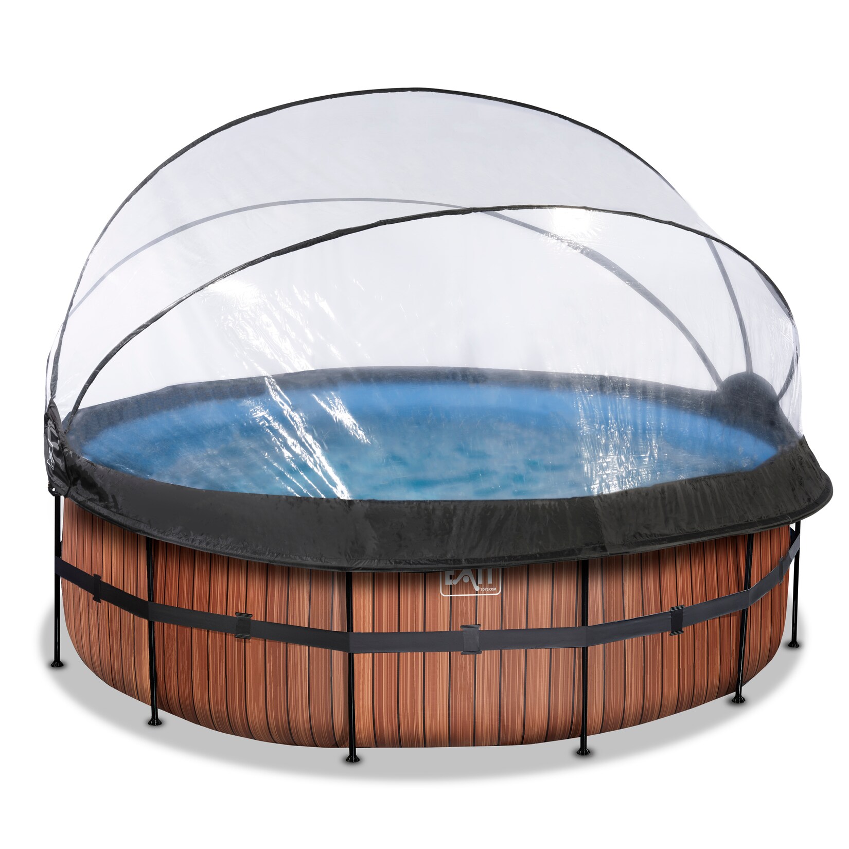 EXIT Frame Pool ø427x122cm mit Sandfilterpumpe und Abdeckung, versch. Ausführungen | 08720088268056