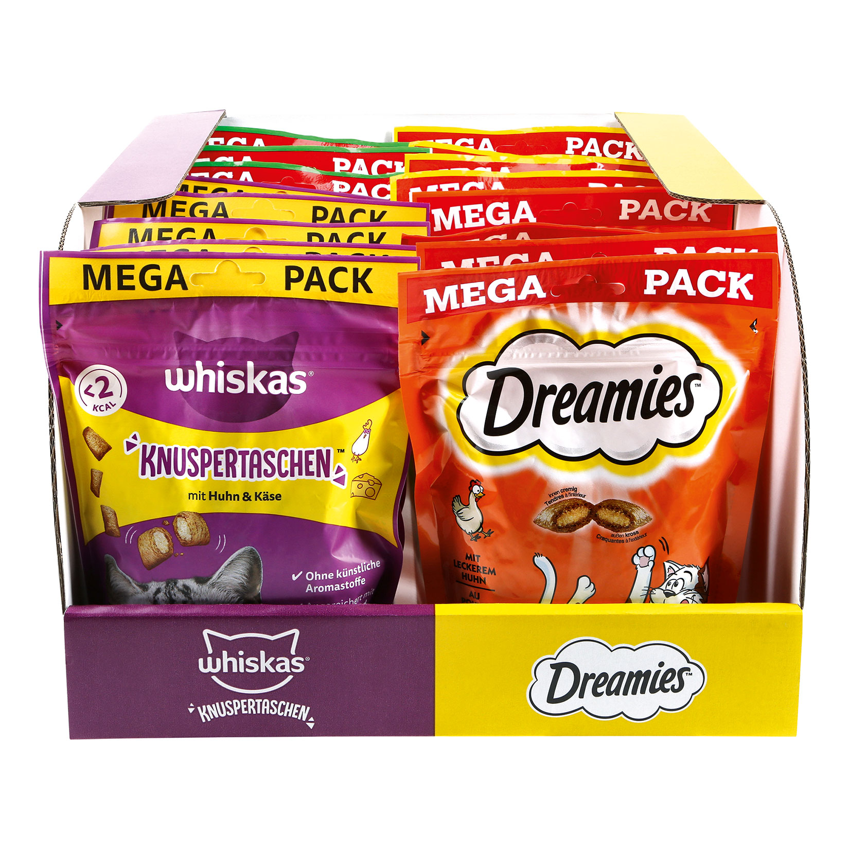 Whiskas / Dreamies Katzensnack Mega Pack 180 g, verschiedene Sorten, 16er Pack - Bild 1
