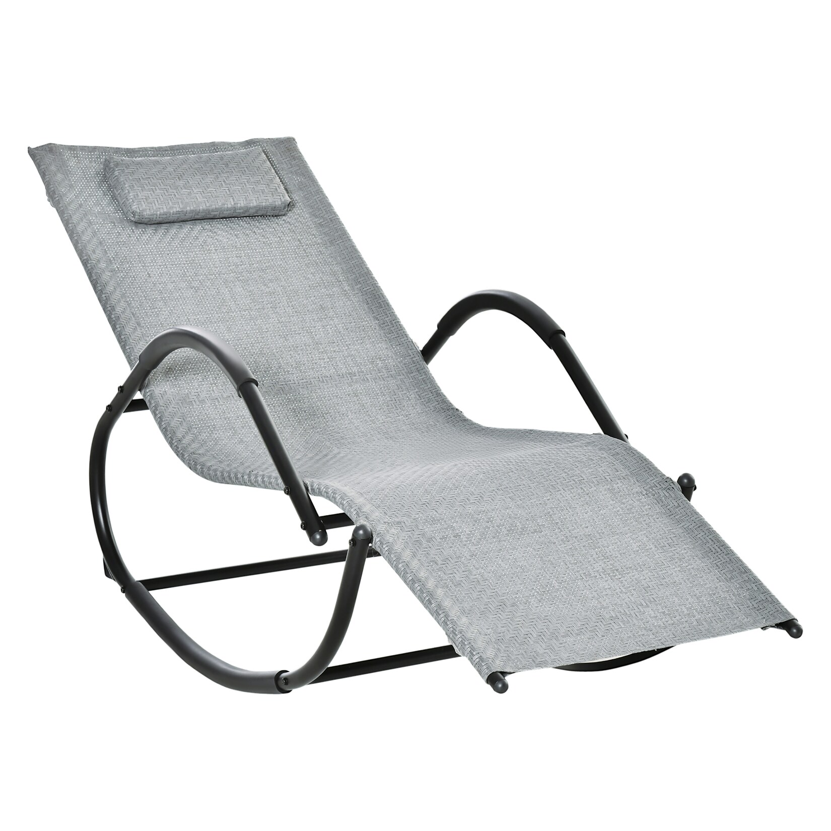 Outsunny Schaukelstuhl Netzstoff, verzinktes Metall | 04251774930925